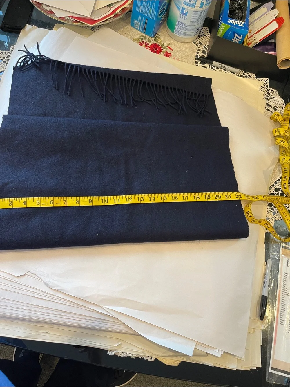 British Airways Cabin Crew Uniform Lambswool Scarf / Wrap by Julien MacDonald